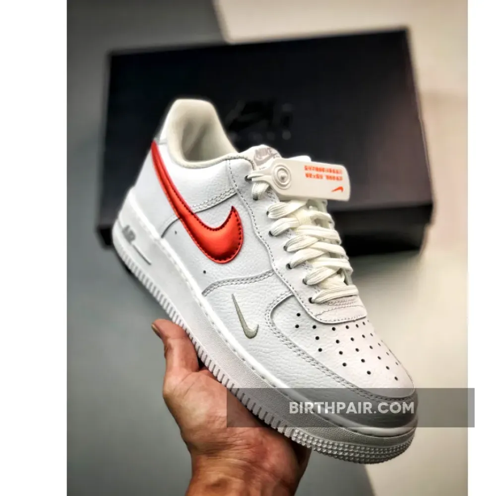 Nike Air Force 1 Low White/Picante Red-Wolf Grey FD0654-100 VS-7RT15P0