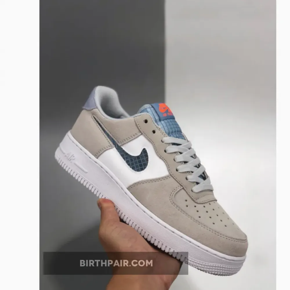 Nike Air Force 1 Low Pure Platinum/Indigo Fog-White-Hyper Crimson VS-JLZQUE9