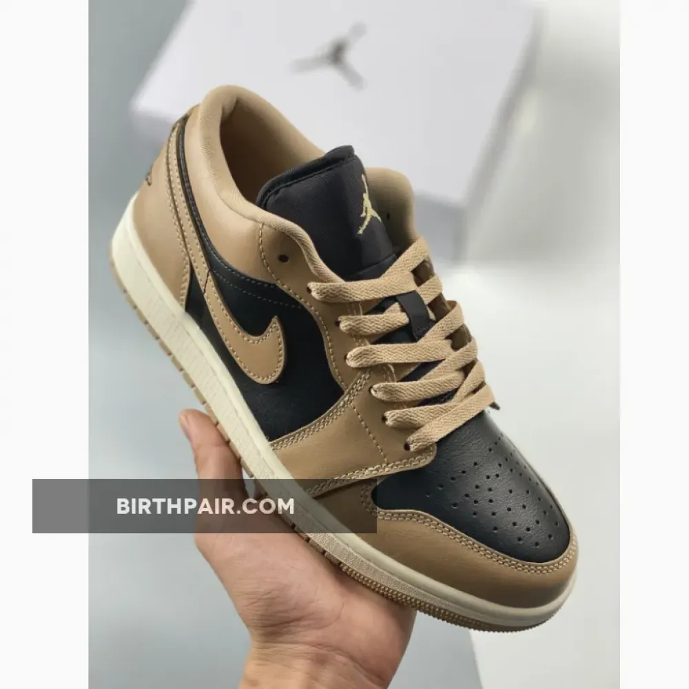 Air Jordan 1 Low “Vachetta Tan” Desert/Sail/Black DC0774-201 VS-GJ8O8QI
