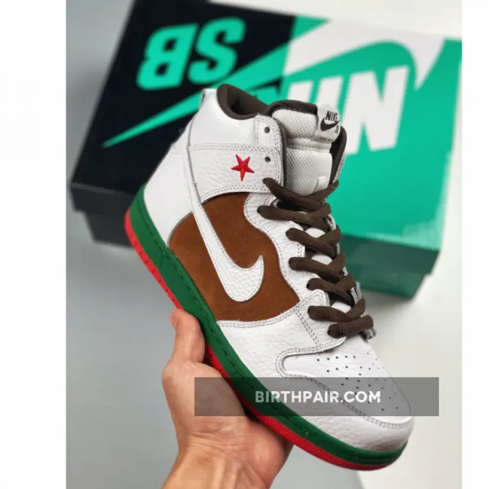 Nike SB Dunk High ” Cali” Pecan/White 313171-201 VS-KE2KGH0