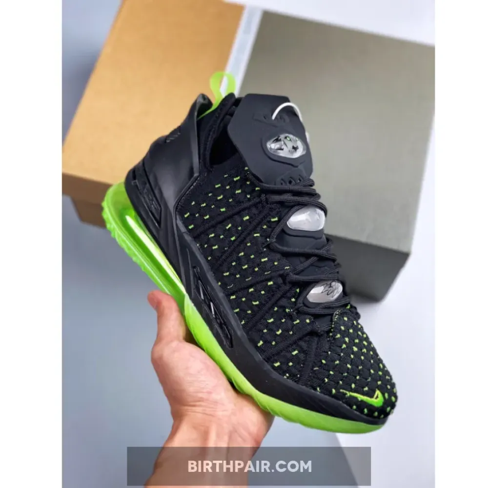 Nike LeBron 18 “Dunkman” Black/Electric Green VS-E8J7YWC