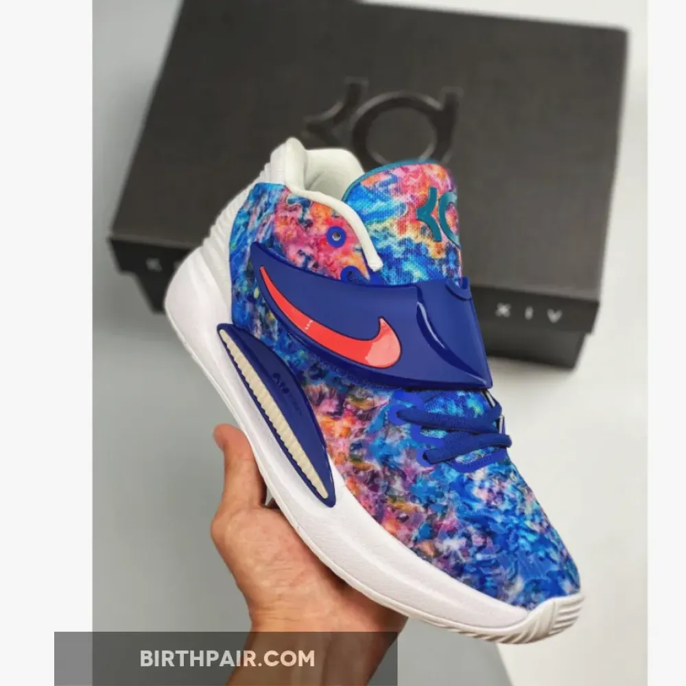 Nike KD 14 Deep Royal Blue/Pale Coral-Coconut Milk VS-OY0X46Z