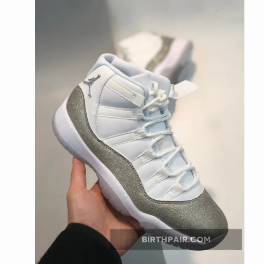 Air Jordan 11 White/Metallic Silver-Vast Grey VS-281B5VL