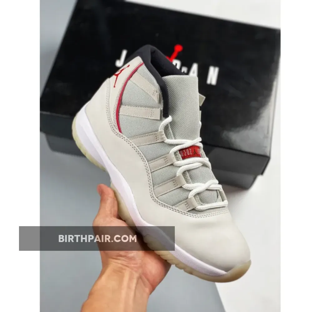 Air Jordan 11 Platinum Tint/Sail-University Red VS-J2WII0T