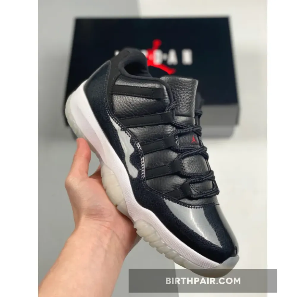 Air Jordan 11 Low “72-10” Black/Gym Red/White/Sail VS-1V28VL7