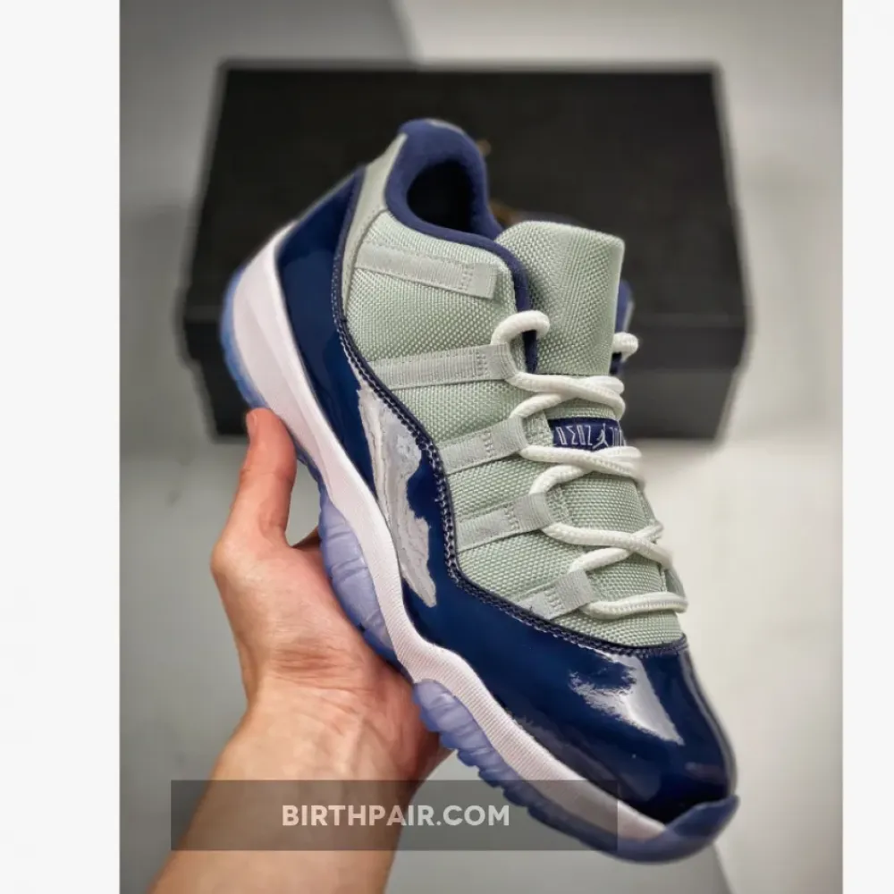 Air Jordan 11 Low ” Georgetown” Grey Mist/White-Midnight Navy VS-1BVFBGI