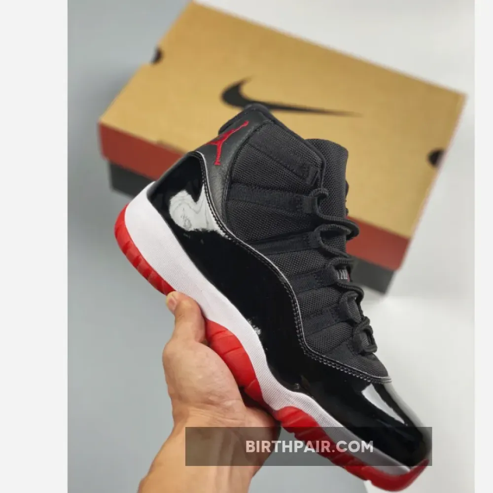 Air Jordan 11 ‘Bred 2019’ Black/White-Varsity Red 378037-061 VS-C7VVCBQ