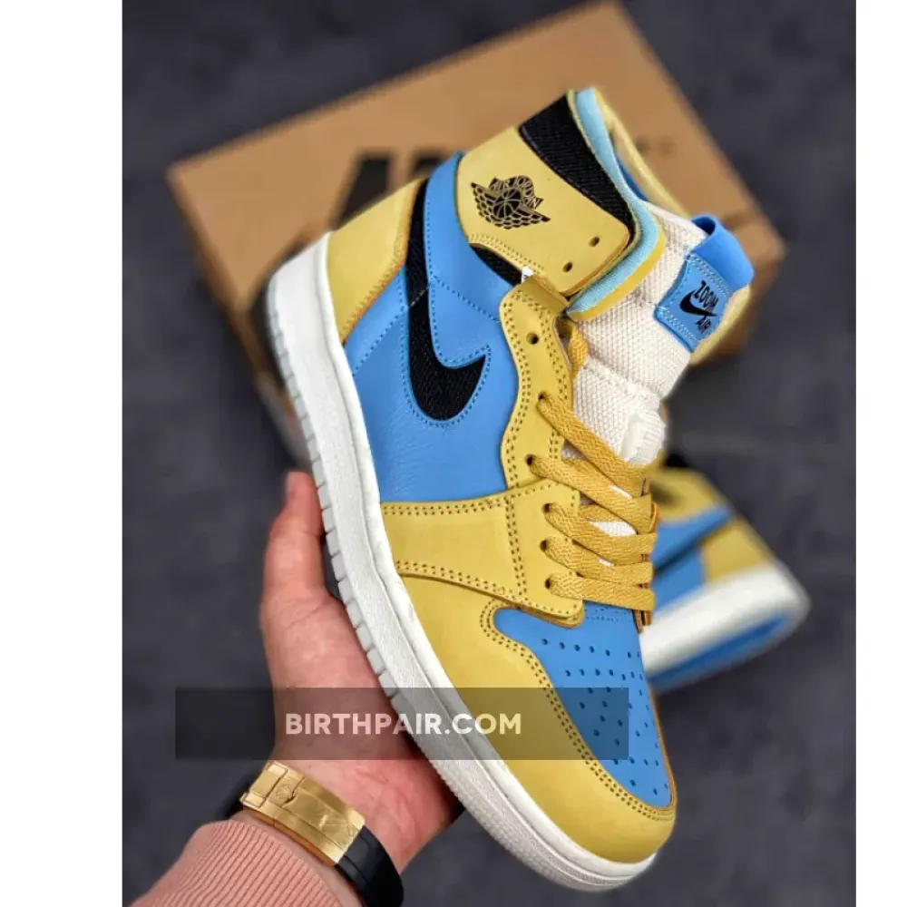 Air Jordan 1 Zoom Comfort Tan Light Blue VS-HJBBBI0