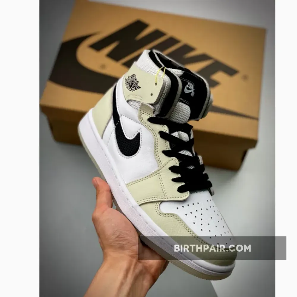 Air Jordan 1 Zoom Comfort Sail Black CT0979-002 VS-0PFH5NS