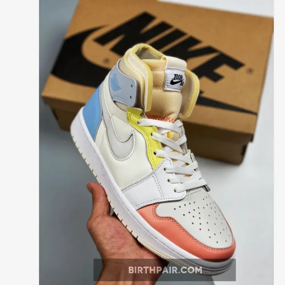 Air Jordan 1 Zoom CMFT ” To My First Coach” Sail/White-Zitron VS-3LKVOKF