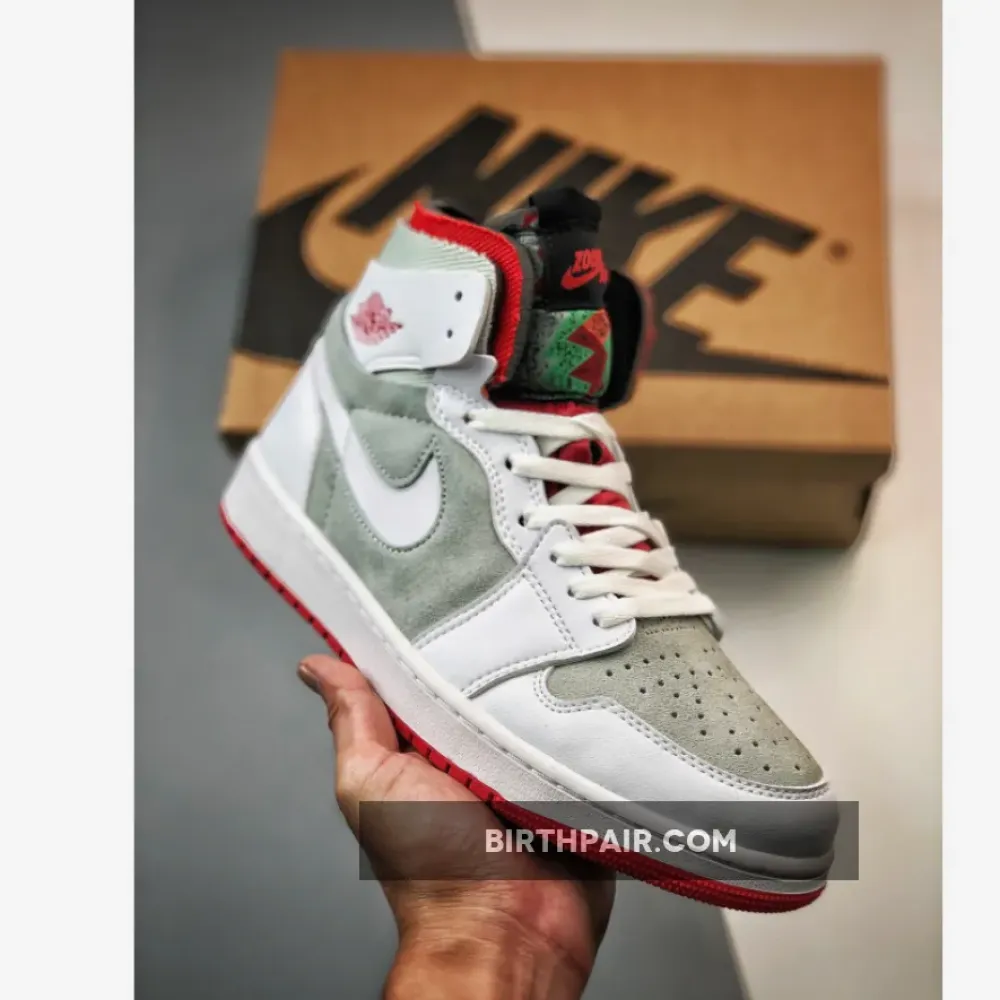 Air Jordan 1 Zoom CMFT ” Hare” White/Grey-Red CT0978-100 VS-CK21SEA