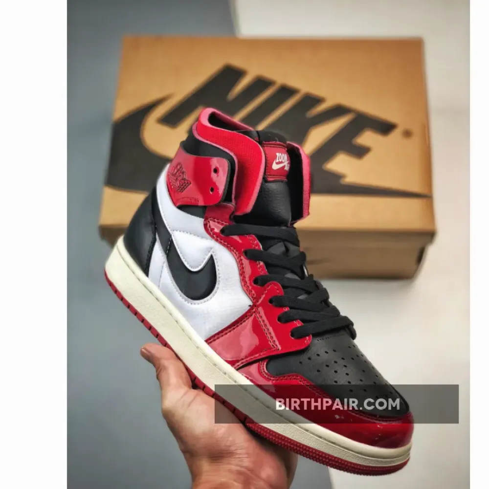 Air Jordan 1 Zoom CMFT ” Bulls” Red Black White CT0979-610 VS-JKZY51F