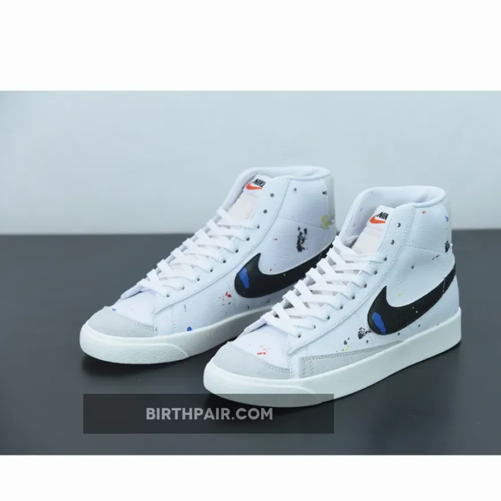 Nike Blazer Mid ’77 “Paint Splatter” White/Black  DC7331-100