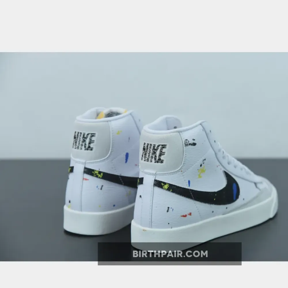 Nike Blazer Mid ’77 “Paint Splatter” White/Black  DC7331-100