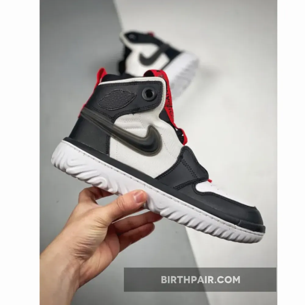 Air Jordan 1 High React White/Black-Red VS-3AOKL4U