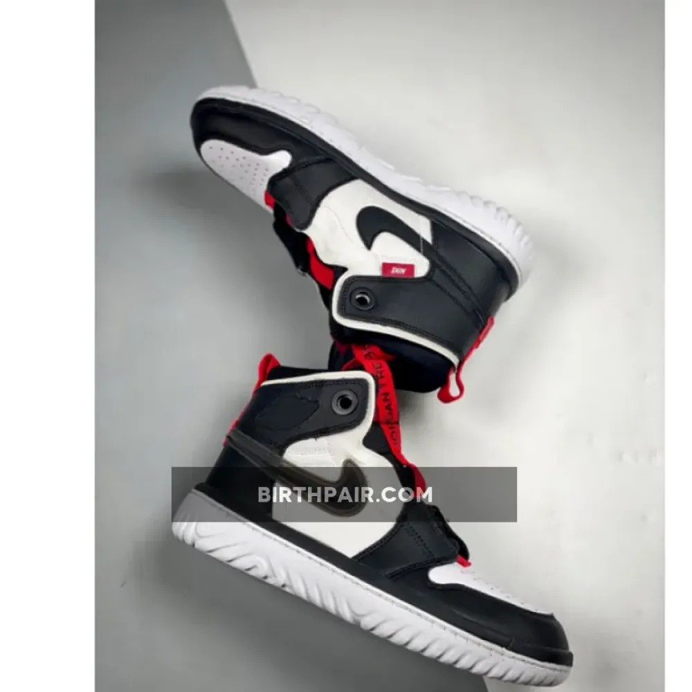Air Jordan 1 High React White/Black-Red VS-3AOKL4U