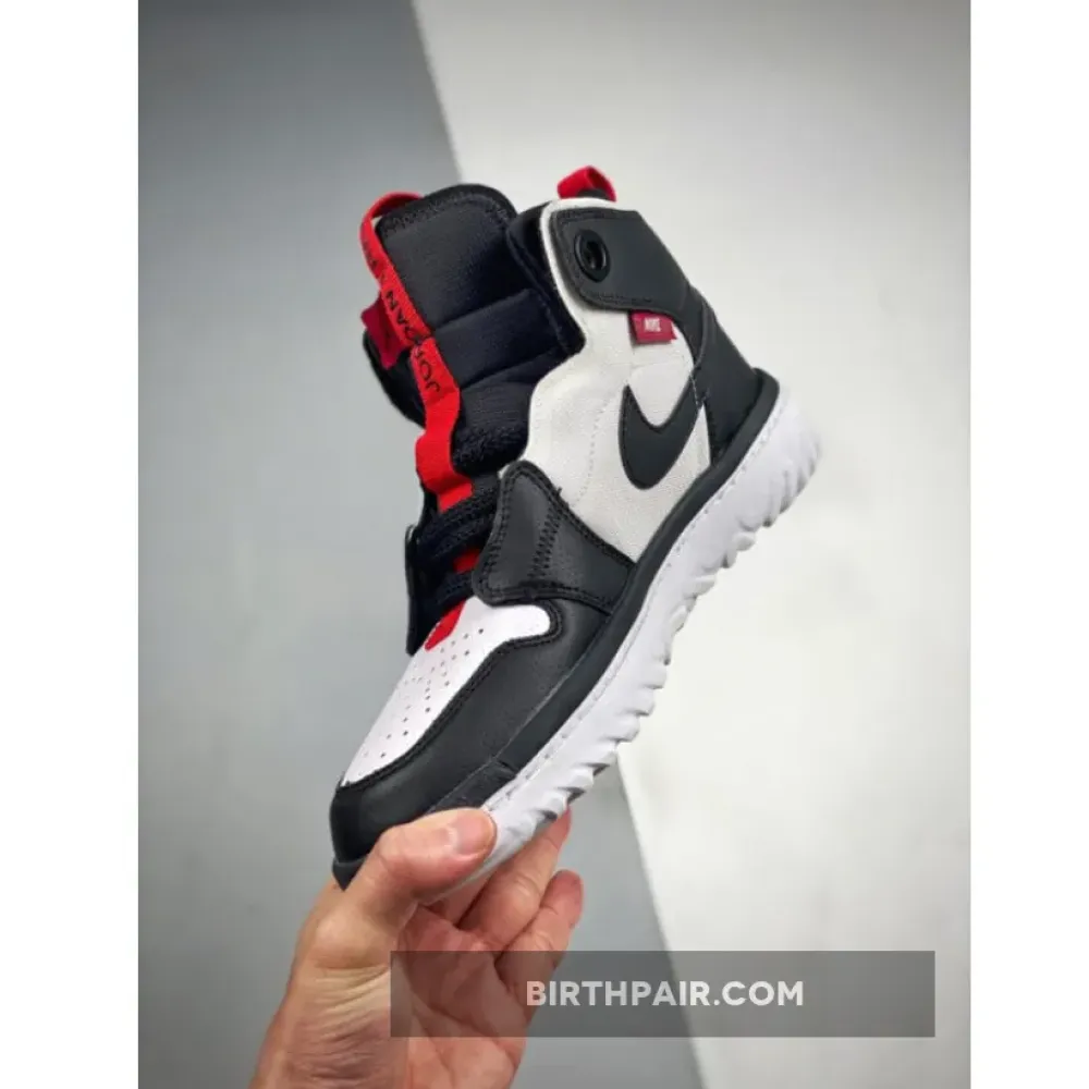 Air Jordan 1 High React White/Black-Red VS-3AOKL4U