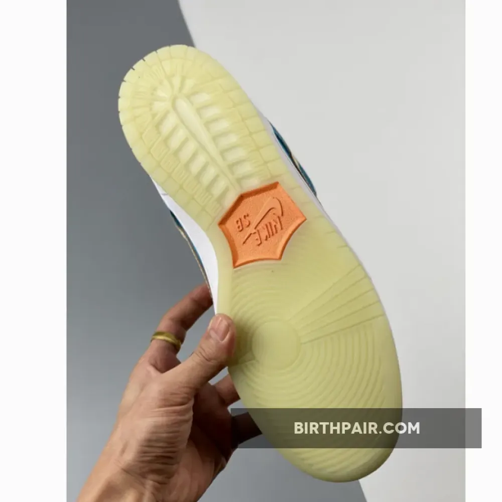 MIA Skate Shop x Nike SB Dunk Low Brave Blue/Metallic Gold Star VS-KZB9JFZ