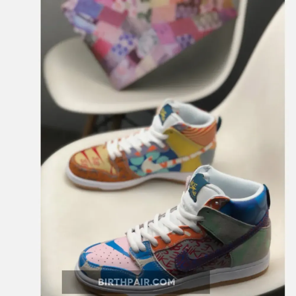 Thomas Campbell x Nike SB Dunk High Premium Ice Jade/Circuit Orange-Sail VS-8N0CSGJ