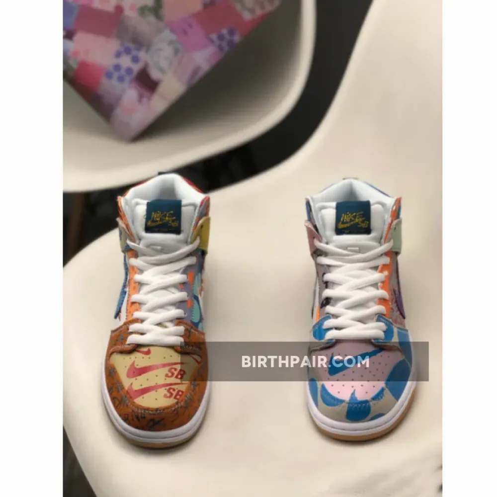 Thomas Campbell x Nike SB Dunk High Premium Ice Jade/Circuit Orange-Sail VS-8N0CSGJ