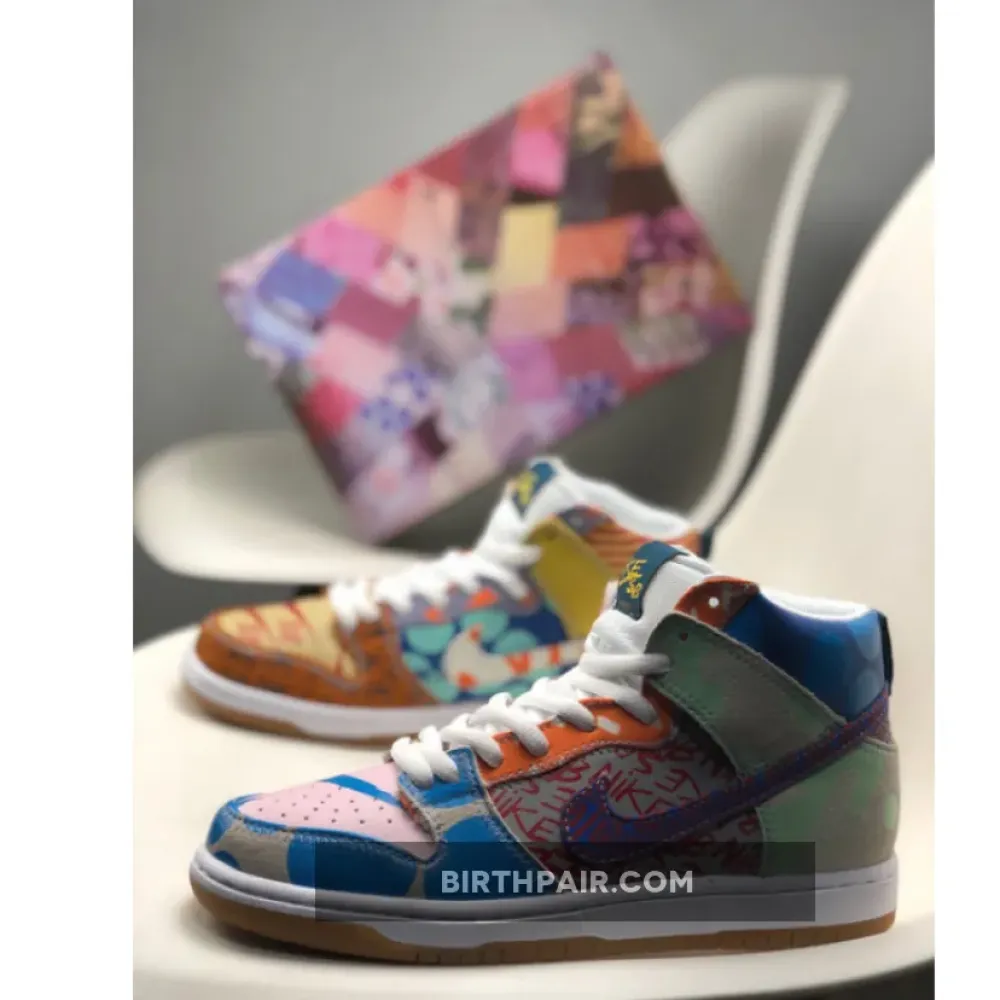 Thomas Campbell x Nike SB Dunk High Premium Ice Jade/Circuit Orange-Sail VS-8N0CSGJ