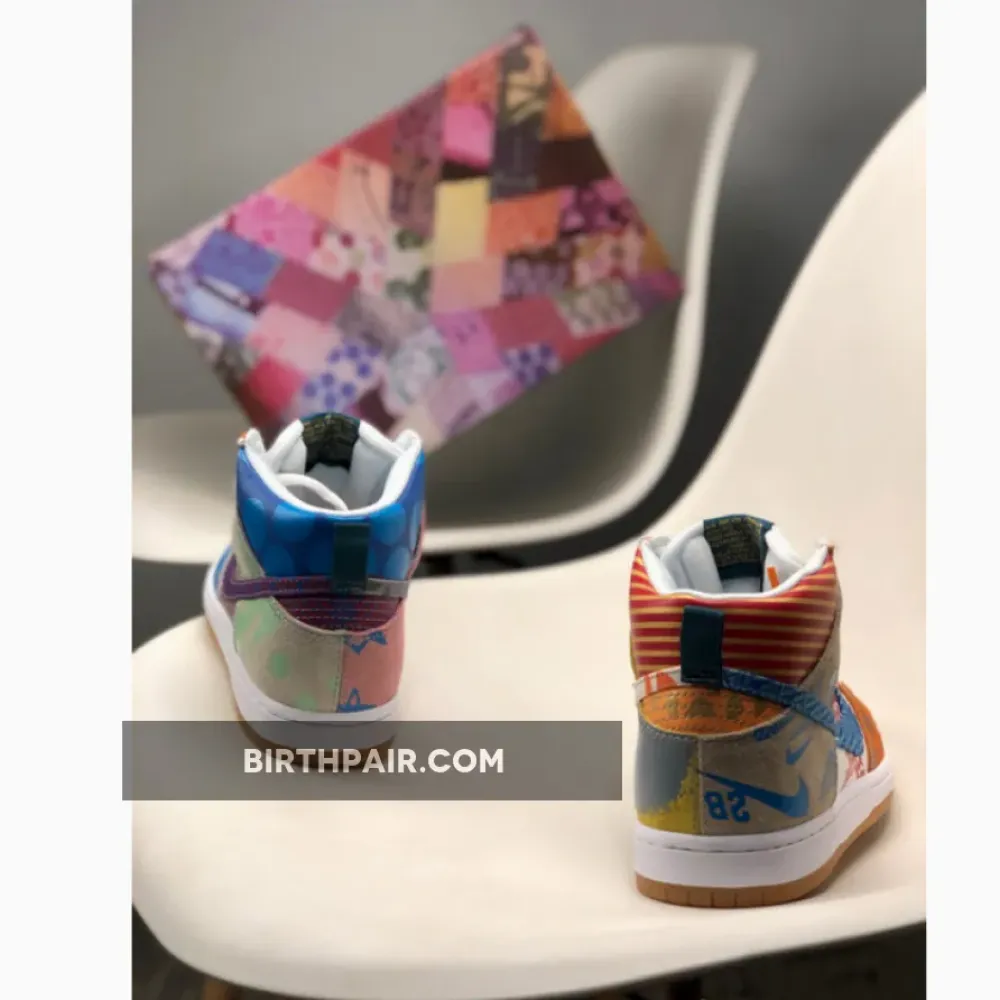 Thomas Campbell x Nike SB Dunk High Premium Ice Jade/Circuit Orange-Sail VS-8N0CSGJ