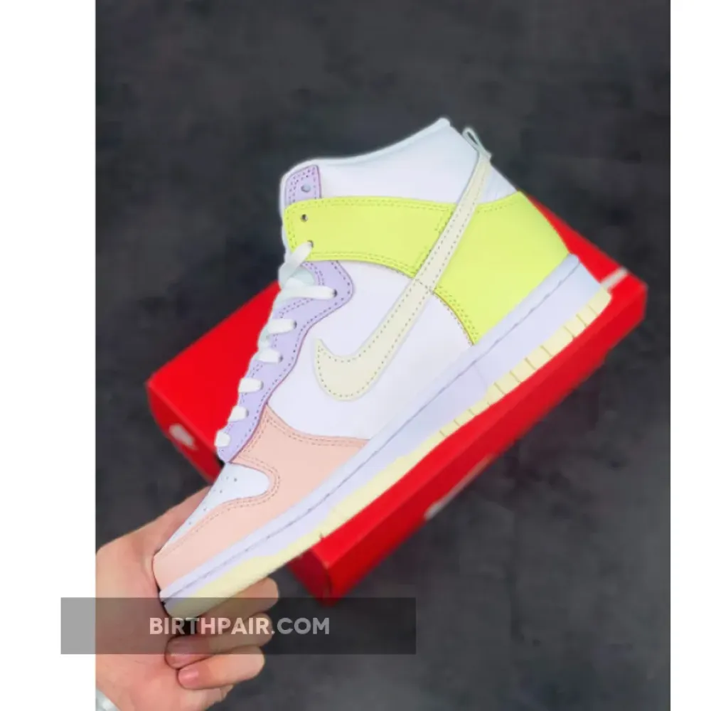 Nike Dunk High ” Cashmere” White/Cashmere-Lemon Twist VS-IOTTFH0