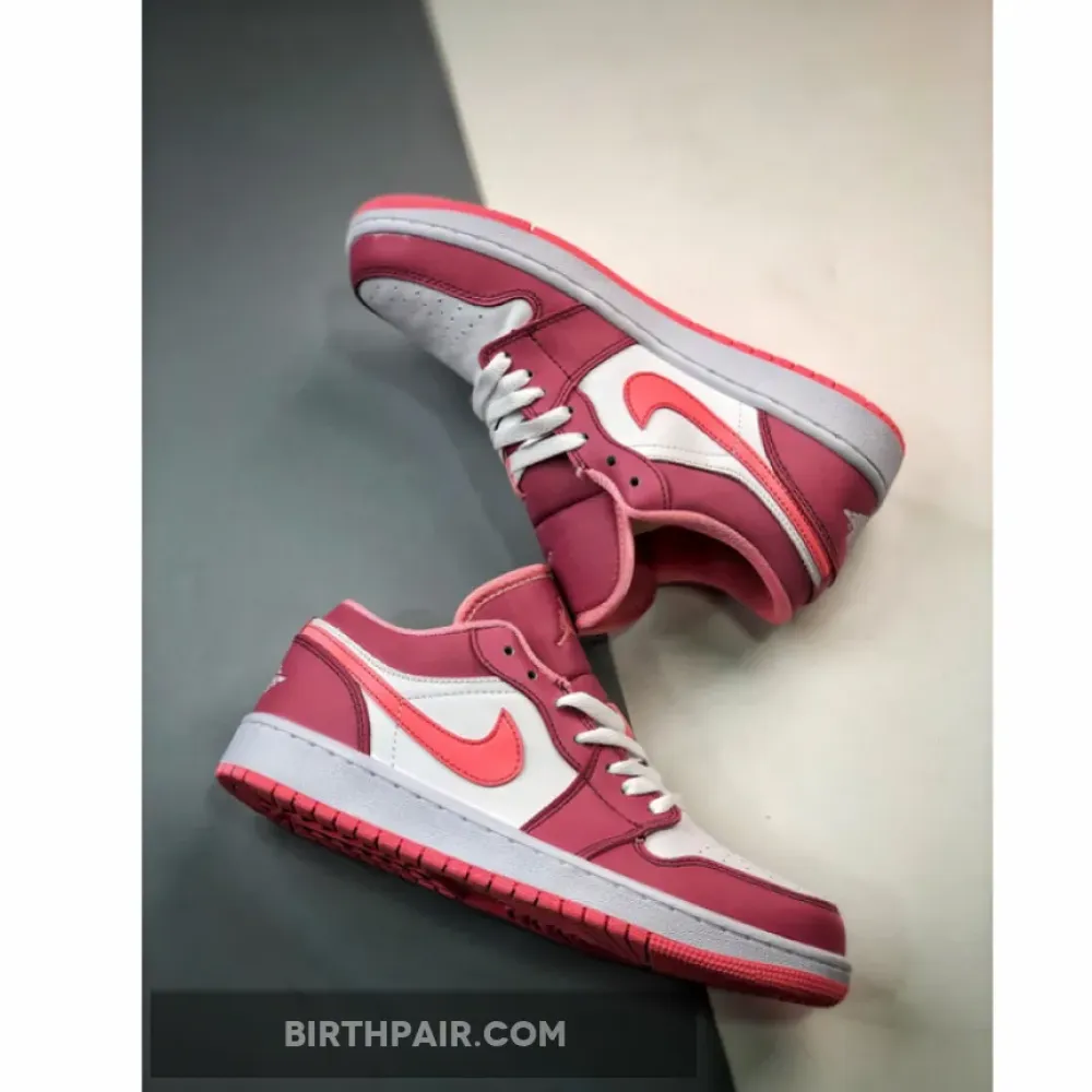 Air Jordan 1 Low Desert Berry/Coral Chalk-White 553560-616 VS-LJUJ54O