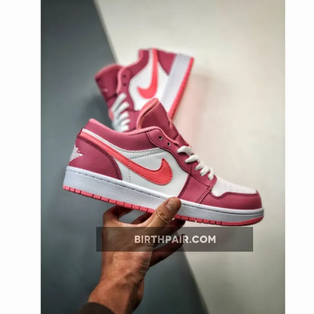 Air Jordan 1 Low Desert Berry/Coral Chalk-White 553560-616 VS-LJUJ54O