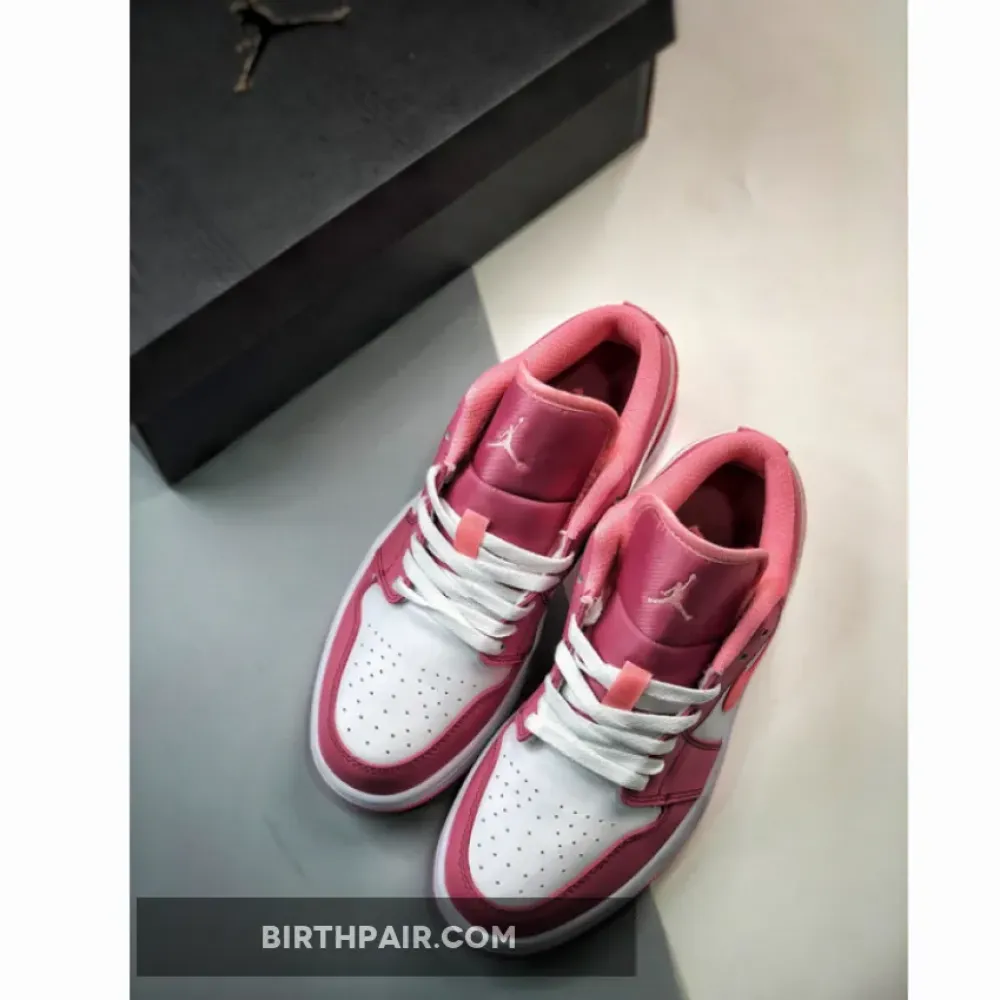 Air Jordan 1 Low Desert Berry/Coral Chalk-White 553560-616 VS-LJUJ54O