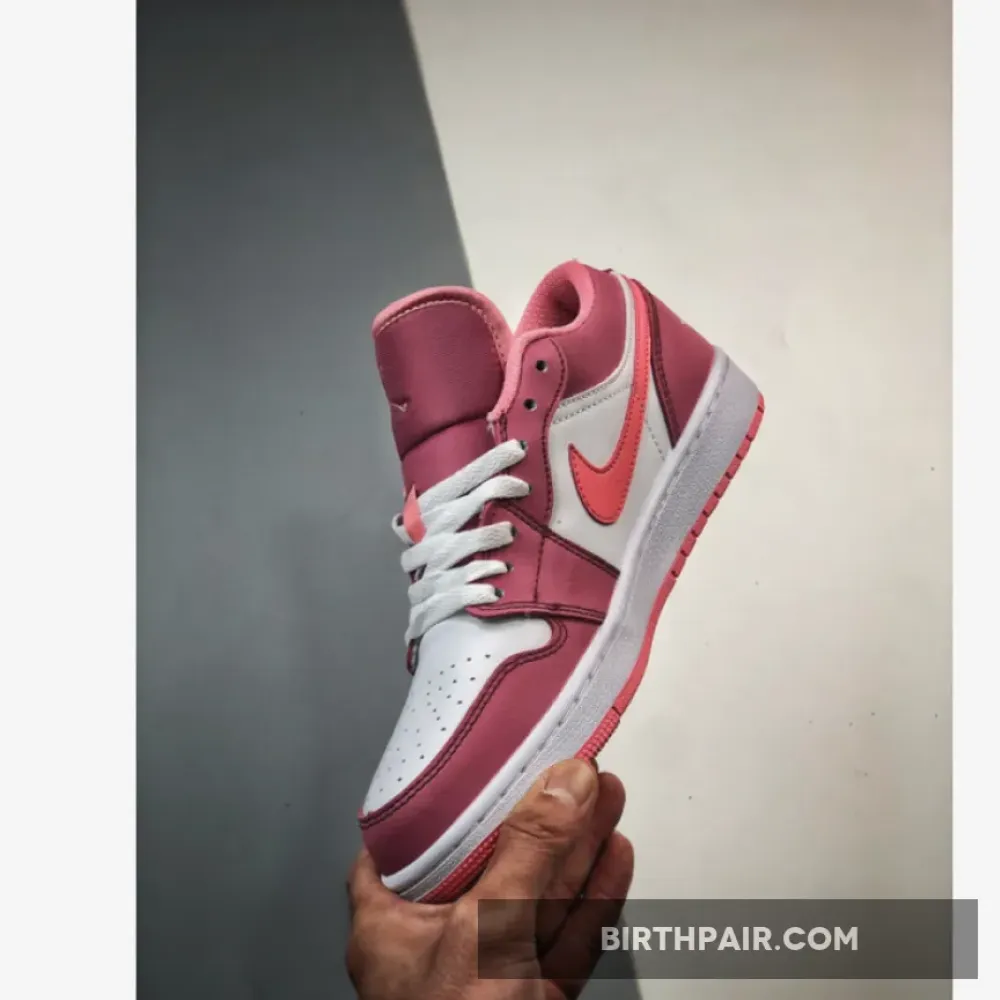 Air Jordan 1 Low Desert Berry/Coral Chalk-White 553560-616 VS-LJUJ54O