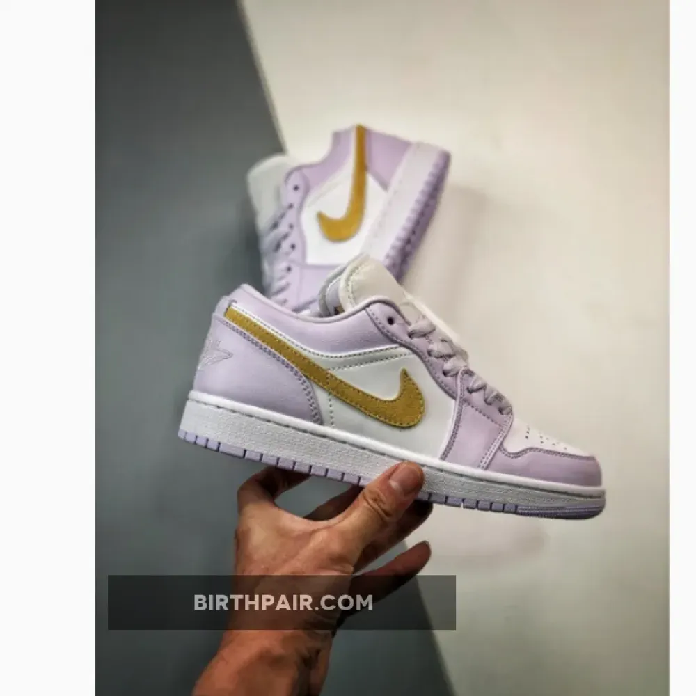 Air Jordan 1 Low Barely Grape/Lemon Wash-White DC0774-501 VS-I2R6XQE