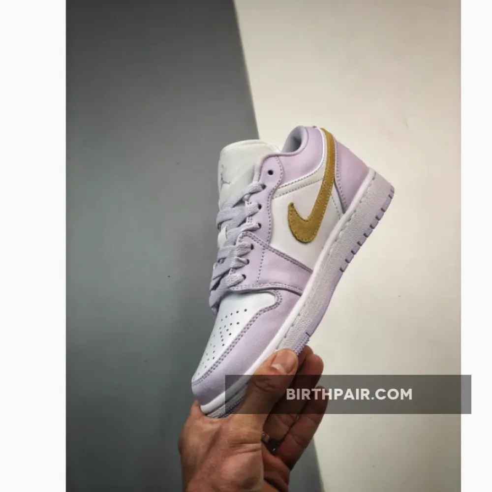 Air Jordan 1 Low Barely Grape/Lemon Wash-White DC0774-501 VS-I2R6XQE