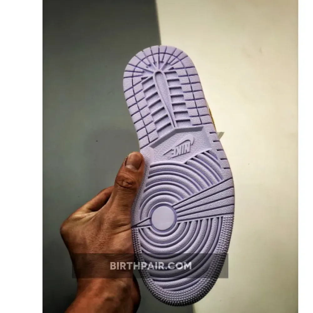 Air Jordan 1 Low Barely Grape/Lemon Wash-White DC0774-501 VS-I2R6XQE