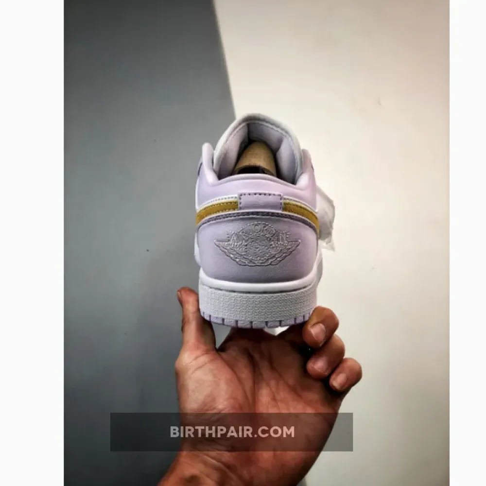 Air Jordan 1 Low Barely Grape/Lemon Wash-White DC0774-501 VS-I2R6XQE