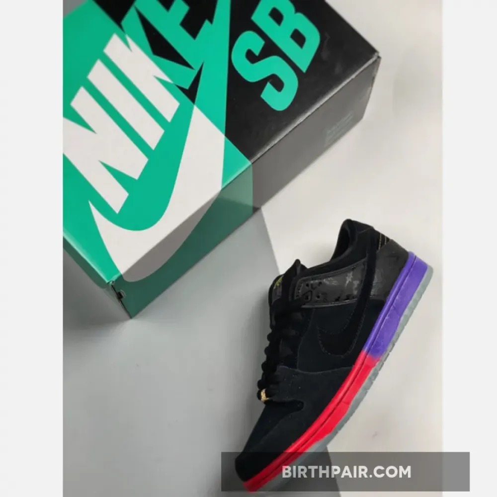 Nike SB Dunk Low ” BHM” Black/Black-Purple Venom 504750-001 VS-Z0RNOIV