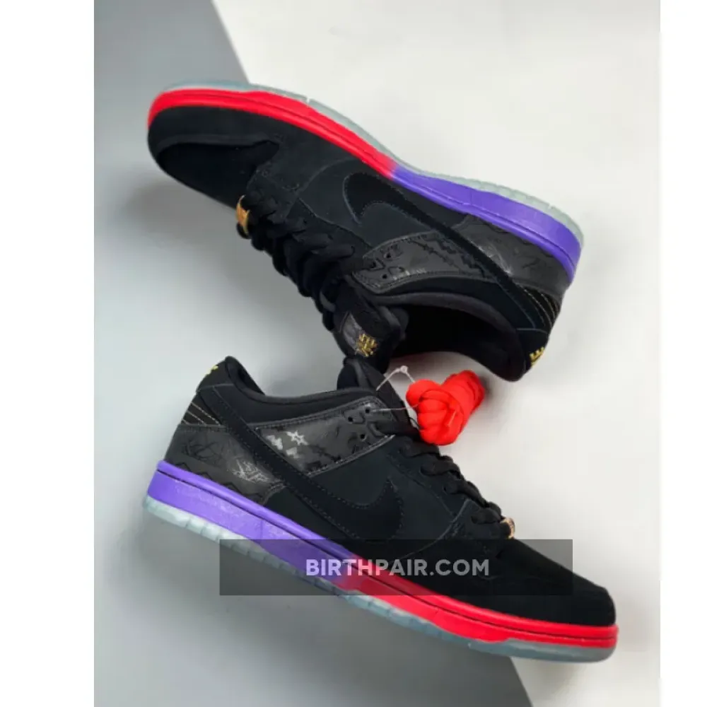 Nike SB Dunk Low ” BHM” Black/Black-Purple Venom 504750-001 VS-Z0RNOIV
