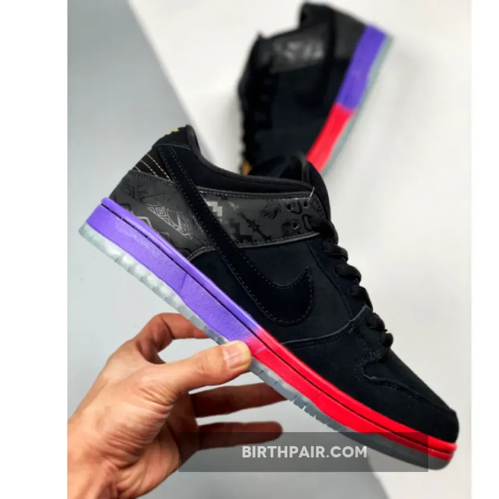 Nike SB Dunk Low ” BHM” Black/Black-Purple Venom 504750-001 VS-Z0RNOIV