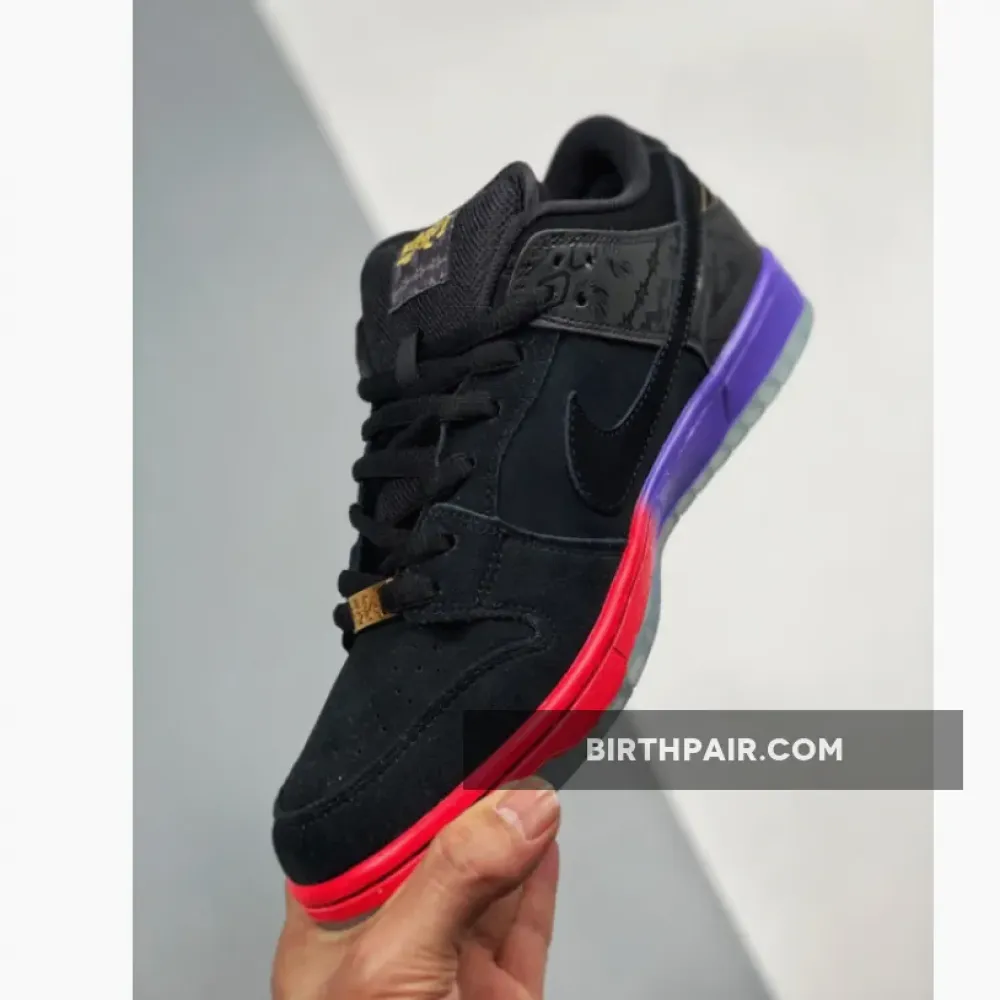 Nike SB Dunk Low ” BHM” Black/Black-Purple Venom 504750-001 VS-Z0RNOIV
