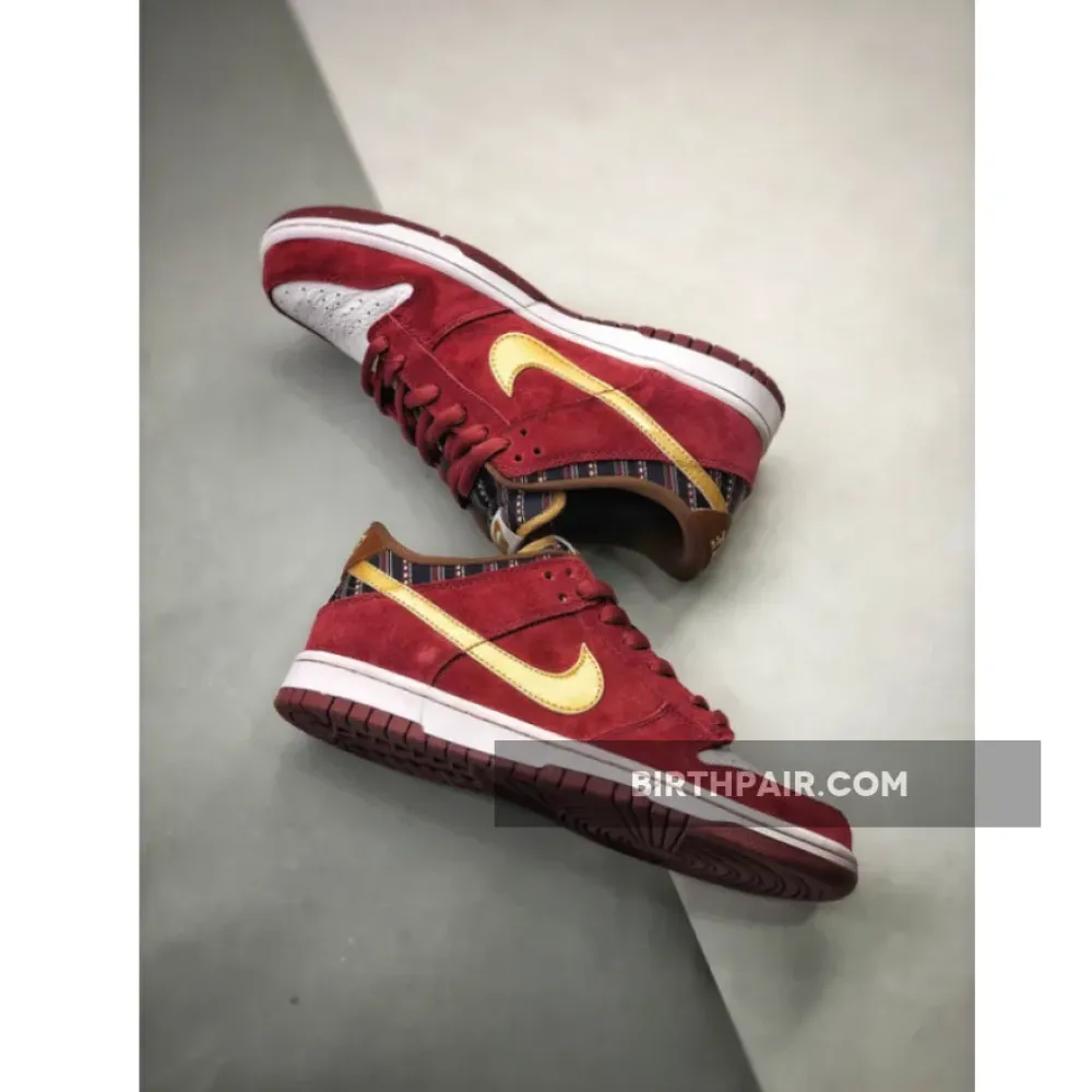 Nike SB Dunk Low ” Anchorman” Team Red/Metallic Gold VS-PVOEZR0