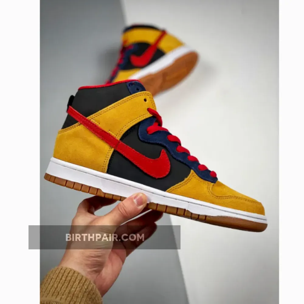 Nike SB Dunk High Dark Obsidian/Varsity Red-Maple 313171-400 VS-ECCF6ZR