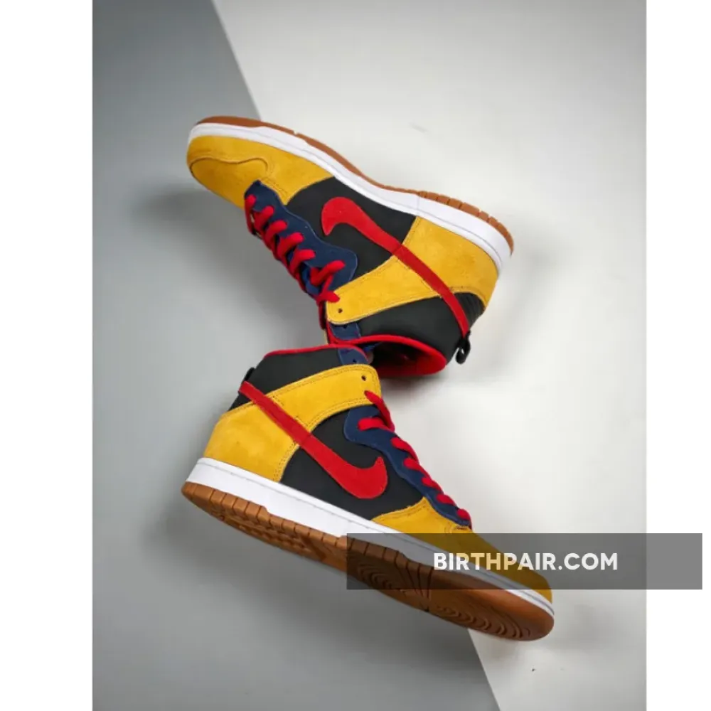 Nike SB Dunk High Dark Obsidian/Varsity Red-Maple 313171-400 VS-ECCF6ZR