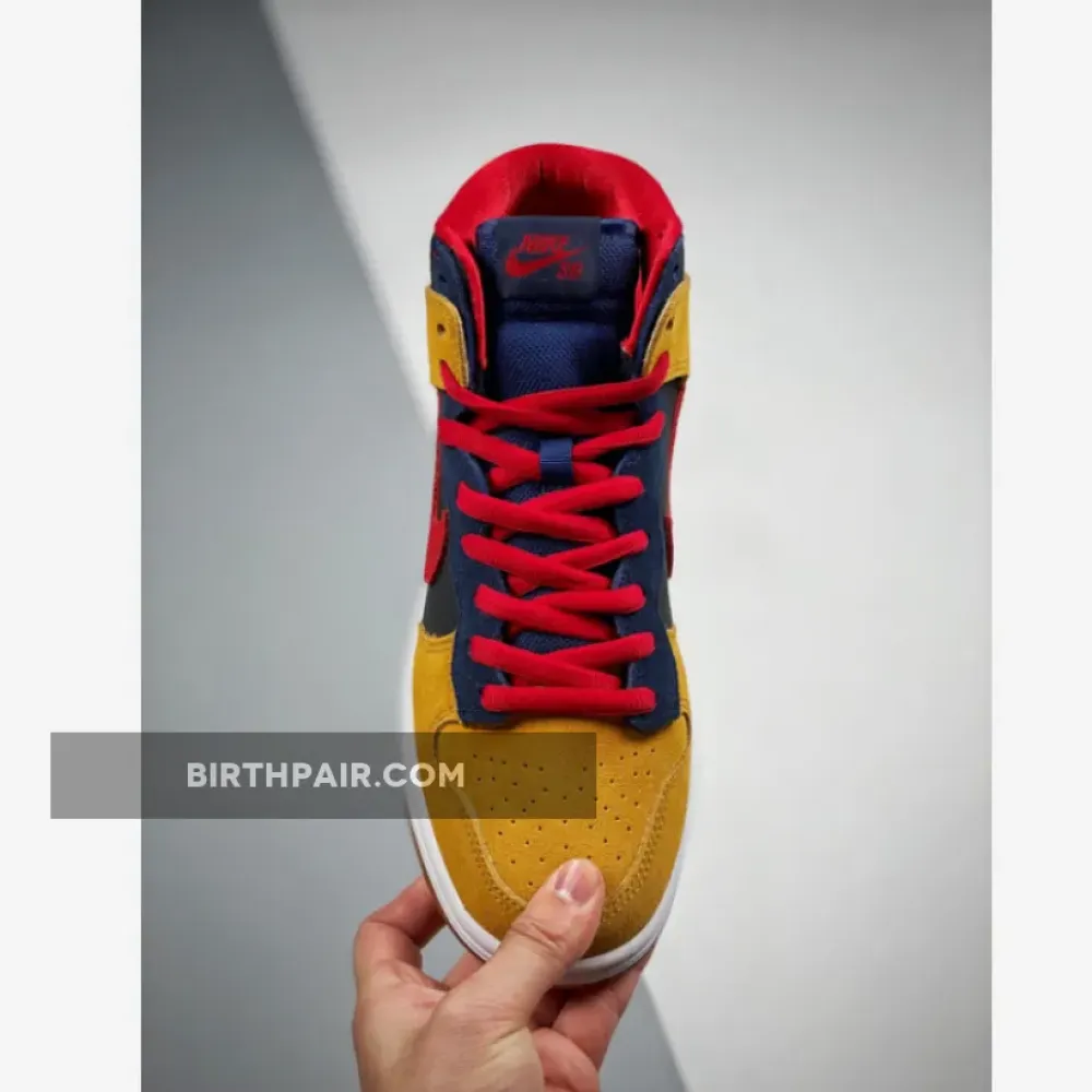 Nike SB Dunk High Dark Obsidian/Varsity Red-Maple 313171-400 VS-ECCF6ZR