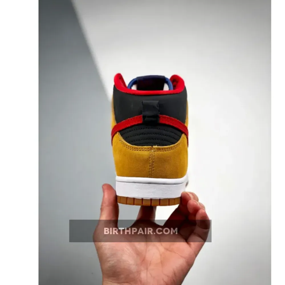 Nike SB Dunk High Dark Obsidian/Varsity Red-Maple 313171-400 VS-ECCF6ZR