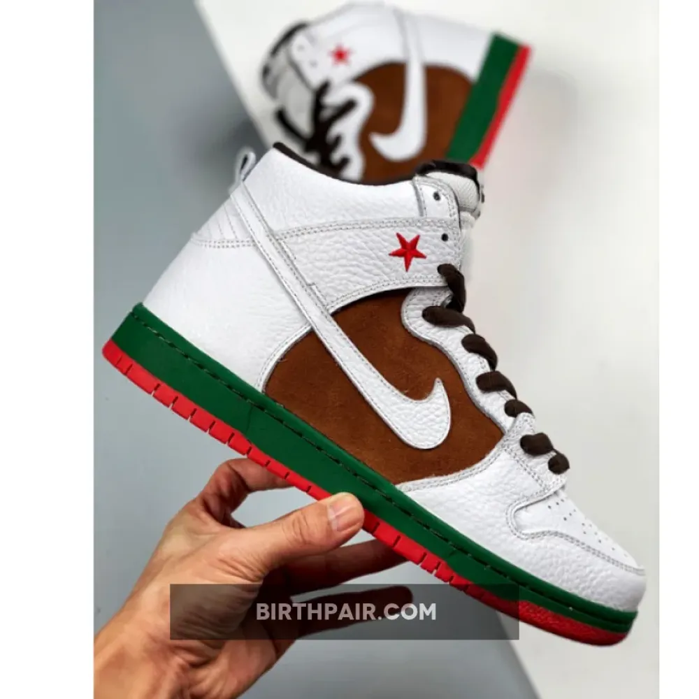 Nike SB Dunk High ” Cali” Pecan/White 313171-201 VS-KE2KGH0