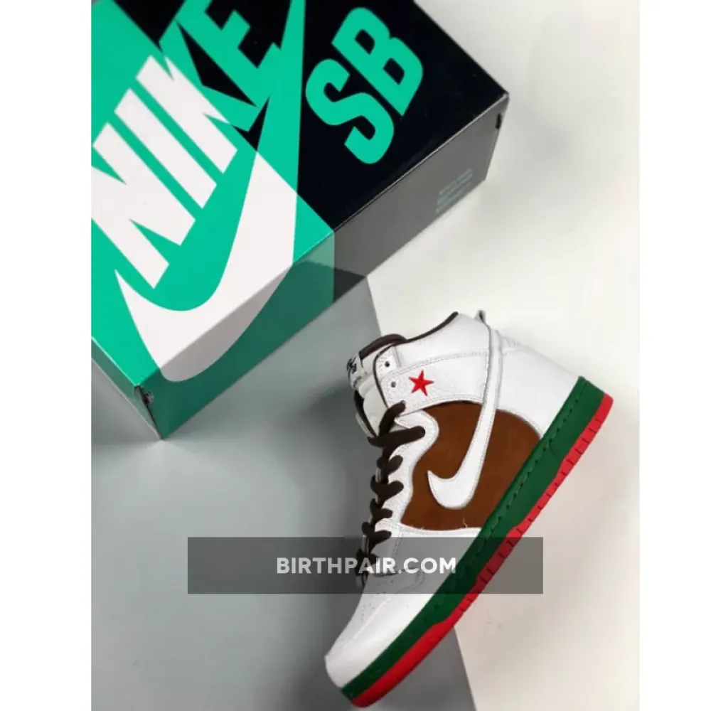 Nike SB Dunk High ” Cali” Pecan/White 313171-201 VS-KE2KGH0