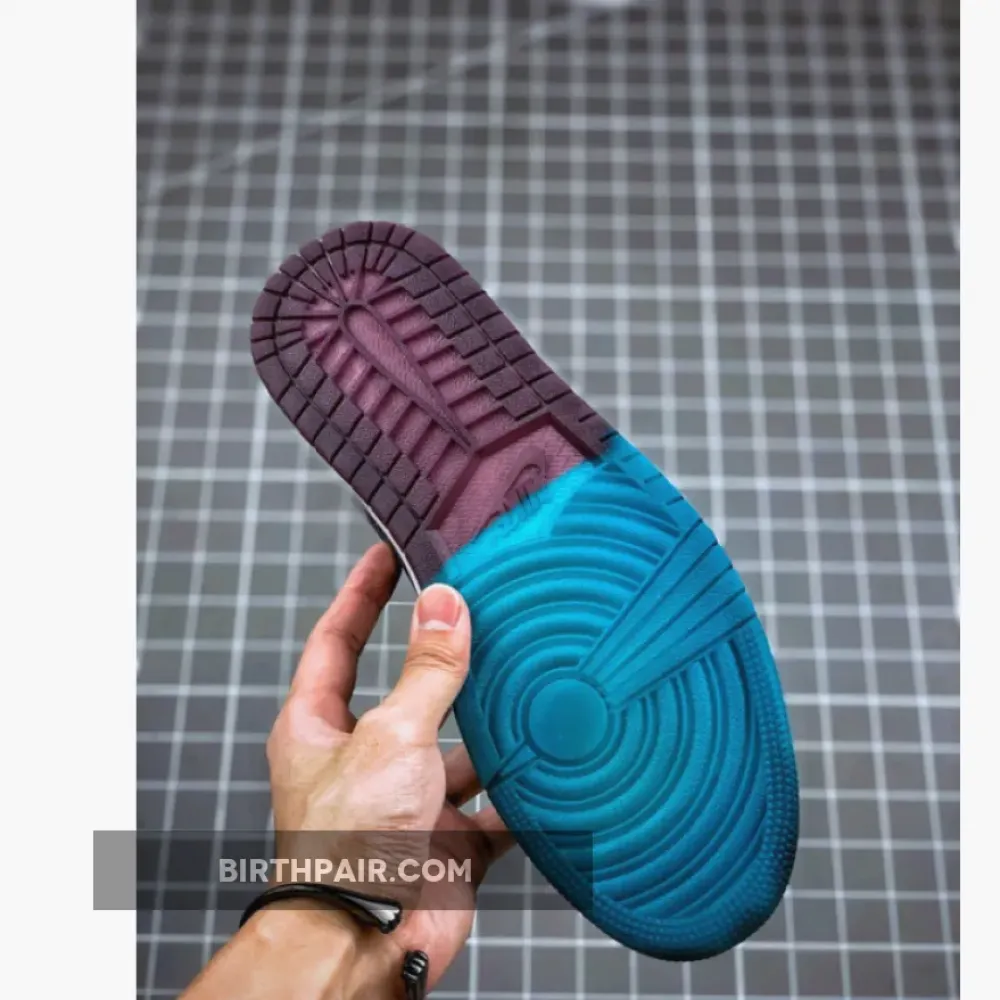 Air Jordan 1 Mid ‘Hornets’ Blue Lagoon/Grand Purple/White VS-KX9SLET