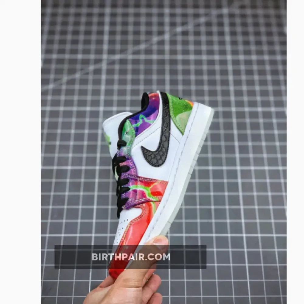 Air Jordan 1 Low ” Galaxy” White Multi VS-Q9FG9C9