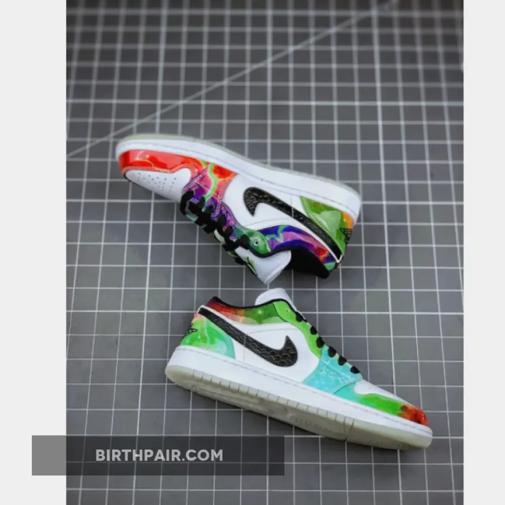 Air Jordan 1 Low ” Galaxy” White Multi VS-Q9FG9C9