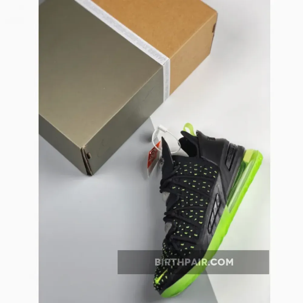 Nike LeBron 18 “Dunkman” Black/Electric Green VS-E8J7YWC